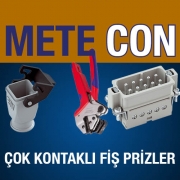 MeteCon Endüstriyel Tip Çok Kontaklı Fiş Prizler