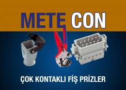 MeteCon Endüstriyel Tip Çok Kontaklı Fiş Prizler