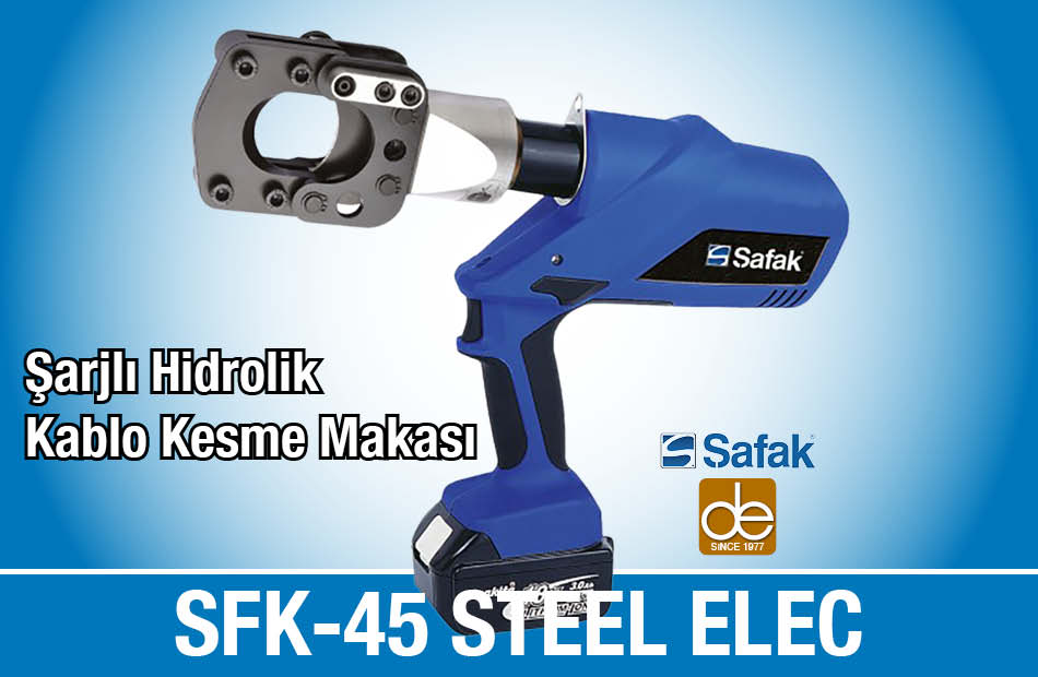 Şafak Elektrik SFK 45 STEEL ELEC Şarjlı Hidrolik Kesme Makası