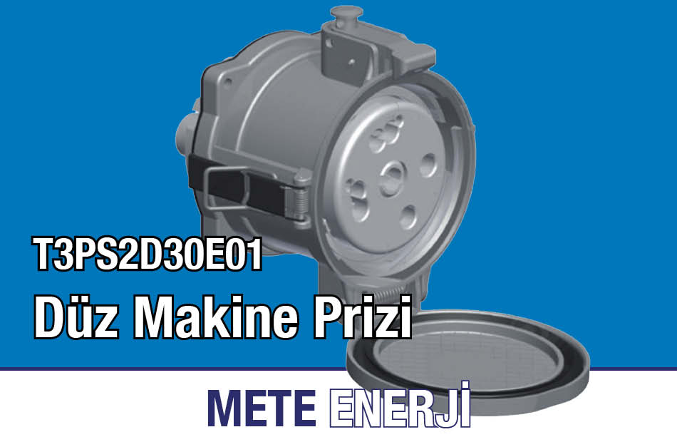 Mete Enerji T3PS2D30E01 Düz Makine Prizi