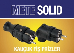 Mete Enerji Mete Solid Kauçuk Fiş Prizler