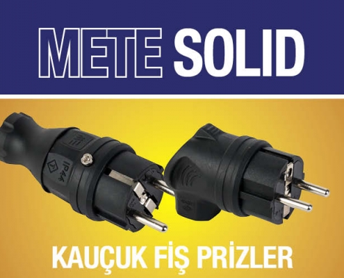 Mete Enerji Mete Solid Kauçuk Fiş Prizler