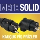 Mete Enerji Mete Solid Kauçuk Fiş Prizler